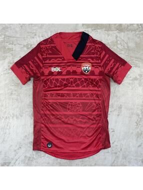 Trinidad & Tobago Game Soccer Jersey Home Bol Football Red Men's Size S